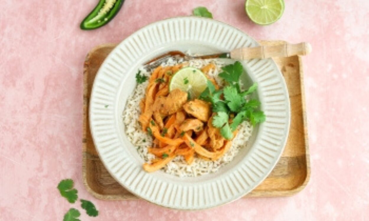 Recept: Rijst met romige kip fajita