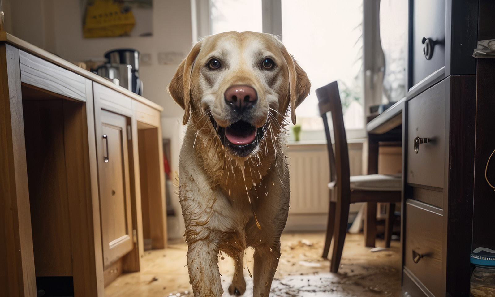 Hond in de shitzooi